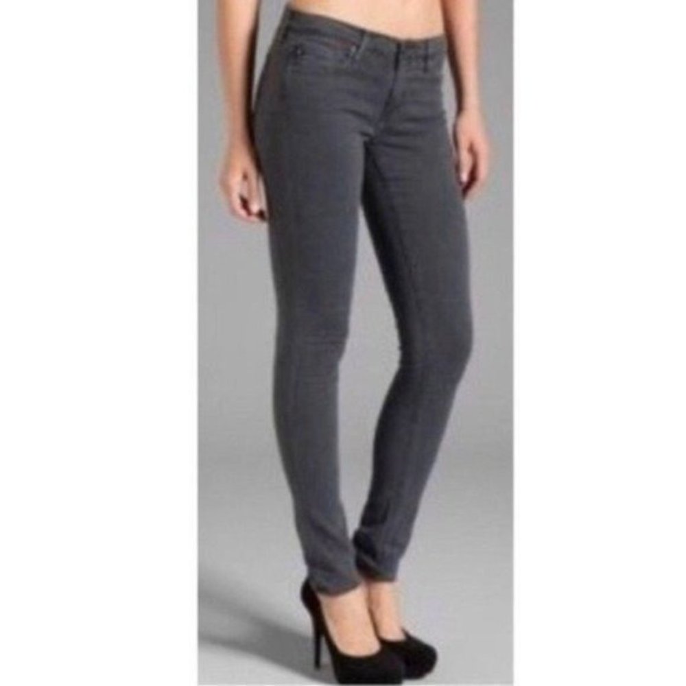 AG Adriano Goldschmied Premiere Skinny Straight Jeans Size 28 Gray Stretch